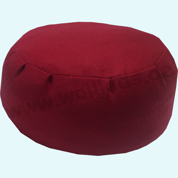 Wollkids Pouf - Filz burgund - Sitzkissen Bodenkissen Pouf Medikissen