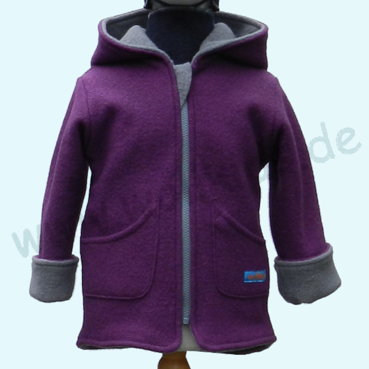 Traum in LILA 💜  Doubleface - Wendewalkjacke aus reiner Schurwolle 