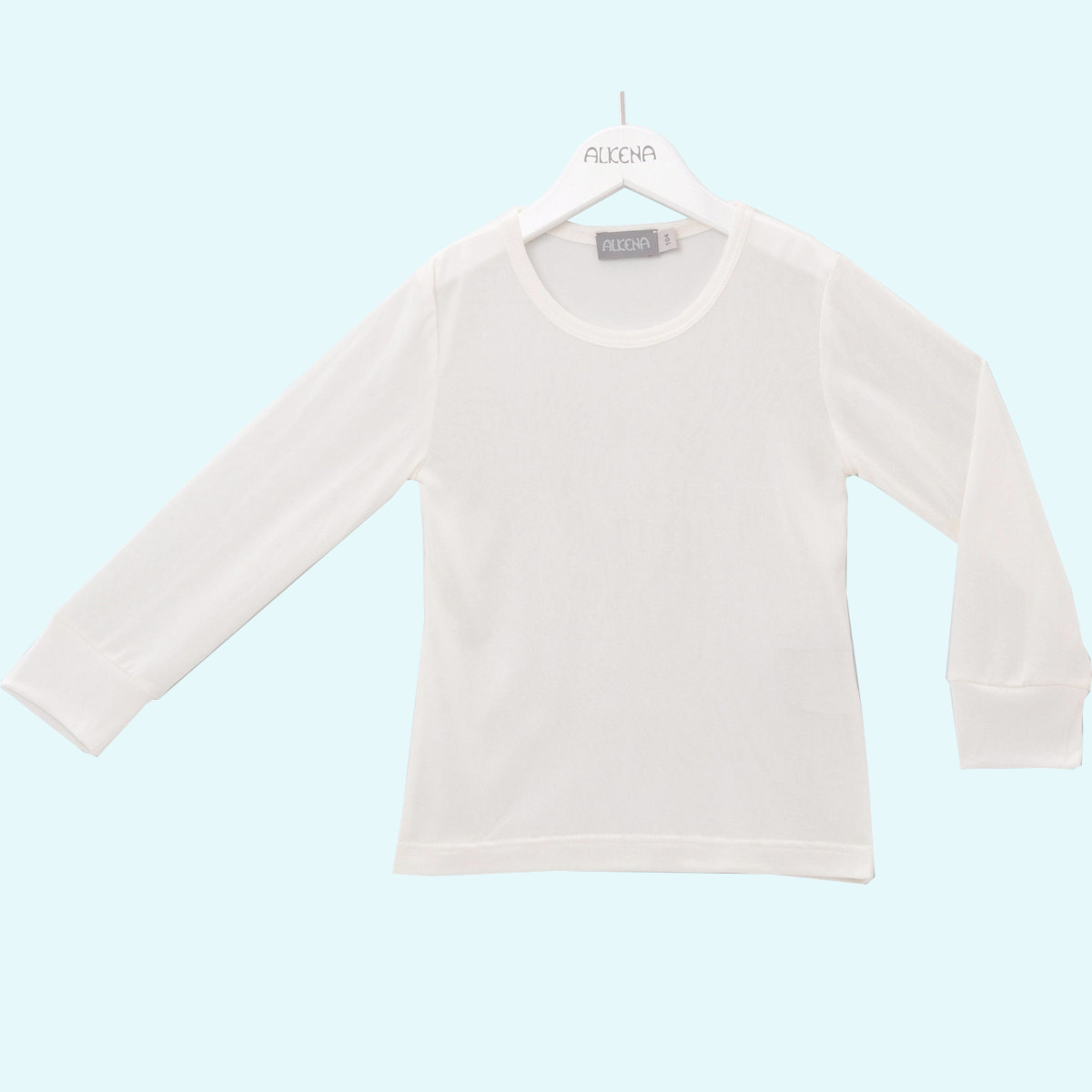 Kinder Shirt mit langem Arm aus ORGANIC Seiden-Jersey - Neurodermitis?