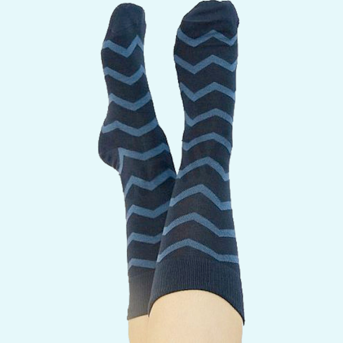 Damen Herren BIO Baumwoll Socken Zickzack